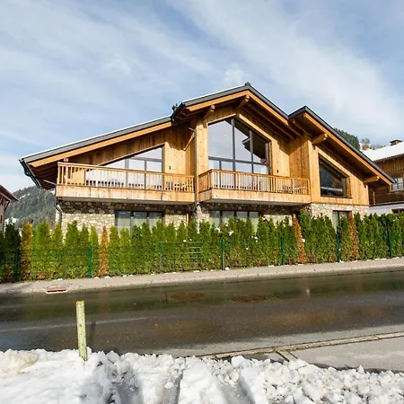 Dorfchalet Luxus-wellness-chalet Im Skigebiet 木屋